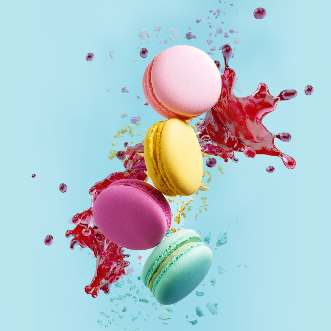 Macaron cookies filled with Anvey Zion confiture or spread
