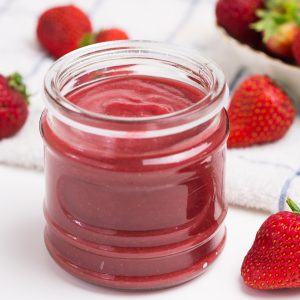 Strawberry additive for yogurt