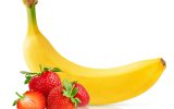 Banana strawberry puree for yogurt