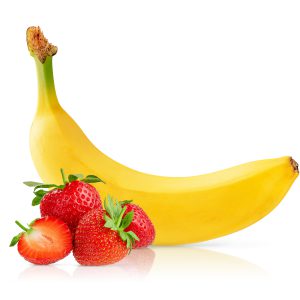 Banana strawberry puree for yogurt